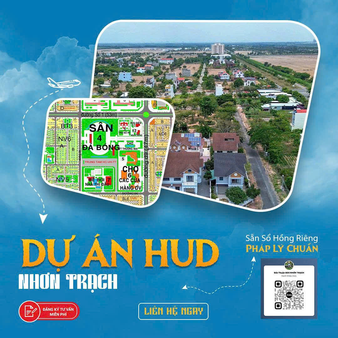 Cần bán nhanh nền Song Lập Hud Nhơn Trạch - Góc 2 Mặt Tiền GIÁ SIÊU TỐT - Ảnh chính